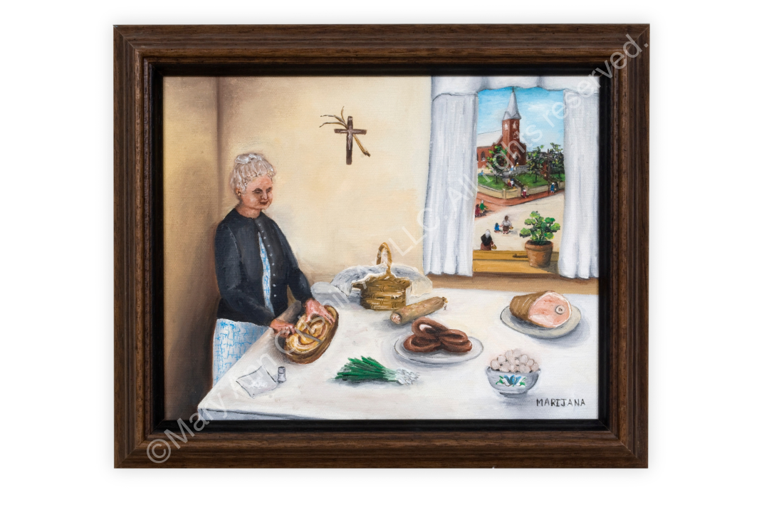 Preparing Basket for Blagoslov